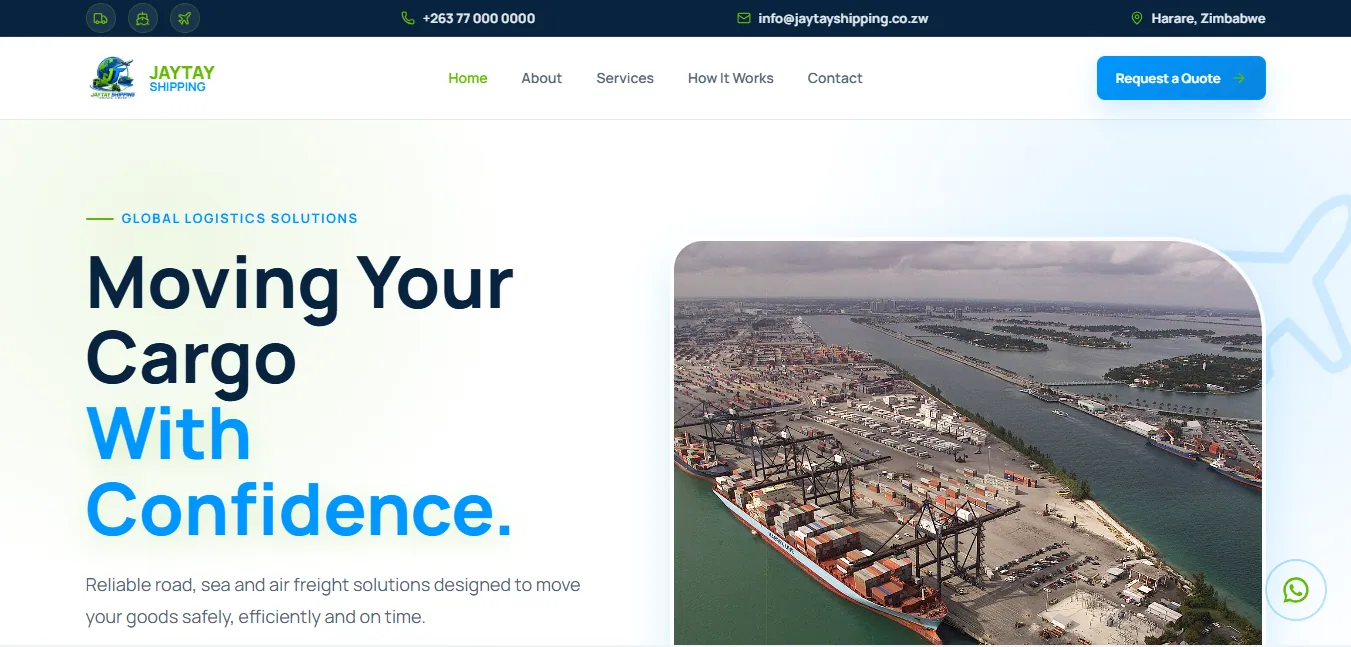JAYTAY Shipping project screenshot